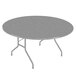 Correll CF60PX15 60 inch Round Gray Granite High Pressure Heavy Duty Folding Table