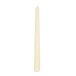 A single ivory 10-inch taper candle with a pointed tip and flat base.