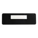 A black rectangular plastic sign with a white rectangle and black border with text that says "Employees Must Wash Hands Before Returning to Work"