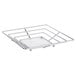 A Clipper Mill chrome plated iron square wire basket.