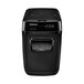 A black Fellowes AutoMax 130C paper shredder.