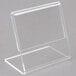 A clear acrylic Vollrath card holder.