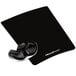 A black Fellowes mouse pad with a gel wrist support.