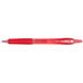 a red pen with a red cap