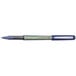 A blue Pilot Precise V5 BeGreen pen with a silver tip and black cap.