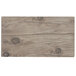 A Thunder Group Sequoia faux wood melamine serving board with a wood surface and knots.
