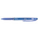 A blue Pilot Frixion Point pen with a blue cap.
