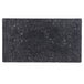 A black rectangular Thunder Group Onyx Faux Marble serving board with white specks.