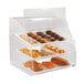 a close-up of a tray of pastries