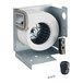 A white plastic Amana blower motor with a white circle.