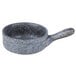 A 10 Strawberry Street Biseki blue stoneware oven skillet with a handle.