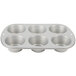 Wilton 2105-955 Recipe Right 6 Cup Non-Stick Jumbo Muffin Pan - 13 1/4 inch x 8 5/8 inch