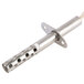 A stainless steel metal rod with a hole in it.
