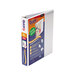 Stride 88020 QuickFit White View Binder with 1 1/2 inch Round Rings