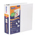 Stride 88050 QuickFit White View Binder with 3 inch Round Rings