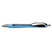 Stride 132501 Schneider Rave XB Black Ink with Blue Barrel 1.4mm Retractable Ballpoint Pen - 5/Pack