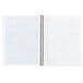 A white National spiral notebook with college ruled white paper and blue lines.