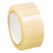 A roll of Universal clear box sealing tape with a white label.