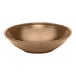 A close-up of a brown Cambro salad bowl.