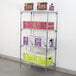 a green box on a shelf