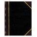 National 56211 Texthide 10 3/8 inch x 8 3/8 inch Black / Burgundy Record Book - 150 Pages