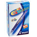 A box of 12 Pilot G6 blue gel pens.