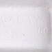 A white paper food tray with the word "vay" on it.