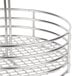 A Clipper Mill stainless steel round condiment caddy with a wire handle.