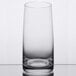 A close up of a Stolzle clear iced tea glass.