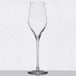 A clear Stolzle Exquisit Royal wine glass on a white table.