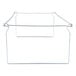 A metal wire frame for hanging file folders.