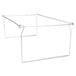 A Universal metal hanging file folder frame with adjustable metal rods.