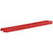 A red rectangular tray rail for Cambro Versa food bars.