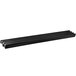 A black rectangular tray rail with four long strips.