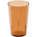 A brown Cambro plastic tumbler.