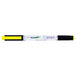 Zebra 75050 Eco Zebrite Fine Chisel Tip Double-Ended Highlighter, Fluorescent Yellow - 12/Pack