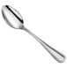 An Acopa Edgewood stainless steel tablespoon with a silver handle and spoon.