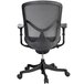 A back view of a Eurotech Seating black mesh office chair.