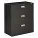 HON 683LS 600 Series 36" x 19 1/4" x 40 7/8" Charcoal Three-Drawer Metal Lateral File Cabinet - Legal/Letter Main Thumbnail 1