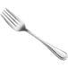 An Acopa Edgeworth stainless steel salad/dessert fork with a silver handle.