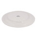 A Tuxton narrow rim china plate with a brown speckled design.
