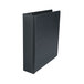 A black Universal economy non-stick binder with round rings.