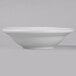 A close up of a Libbey Basics bright white porcelain fruit bowl.