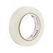 A roll of Universal clear filament tape with a white label on it.