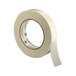 A roll of Universal clear filament tape with a white label.