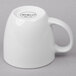 A Libbey bright white porcelain mug with a handle.