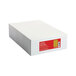 A white box with a red and white label for Universal Kraft Clasp File Envelopes.