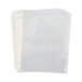 A stack of Universal clear plastic sheet protectors.