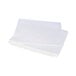 A stack of Universal clear sheet protectors on white paper.