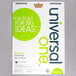 A white package with a green and white sign for Universal Unruled Self Stick Easel Pads.